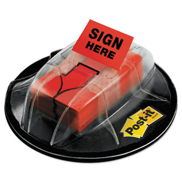 Post-it® Flags High Volume Flag Dispenser, "sign Here", Red, 200 Flags-dispenser freeshipping - TVN Wholesale